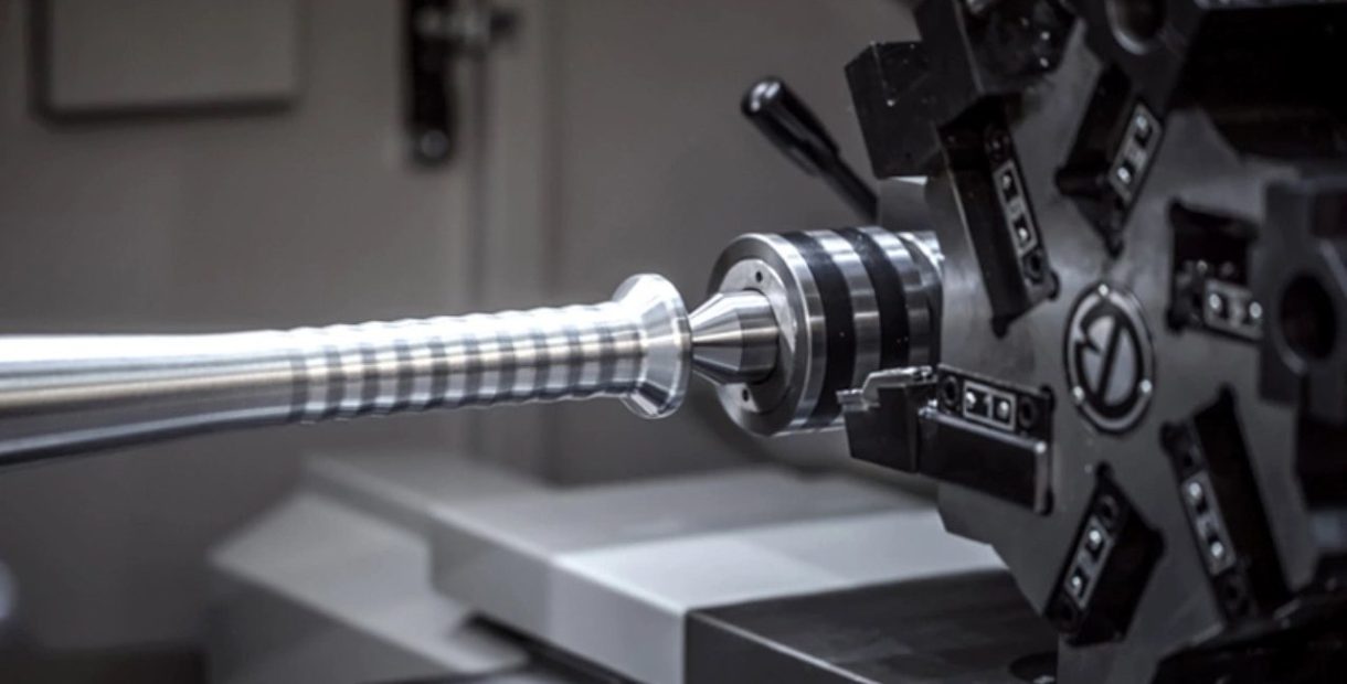 CNC turning of a magnesium shaft