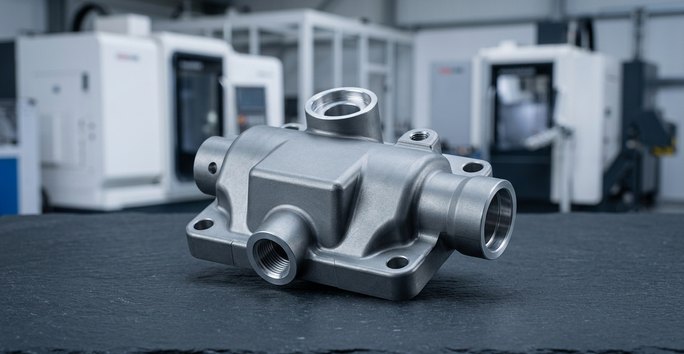 Magnesium automotive bracket CNC machined component