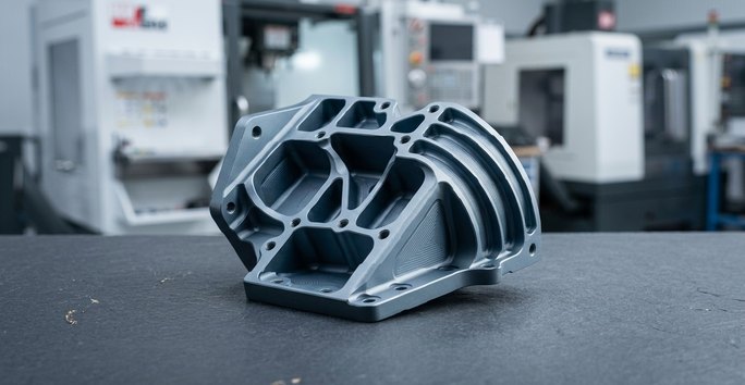 Magnesium robotics housing lightweight CNC machined part