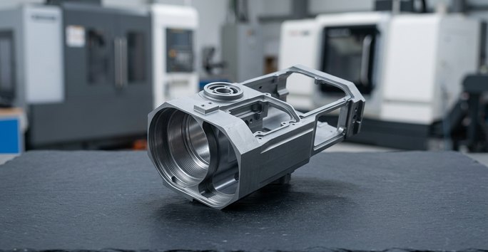Magnesium semiconductor equipment housing CNC machined part