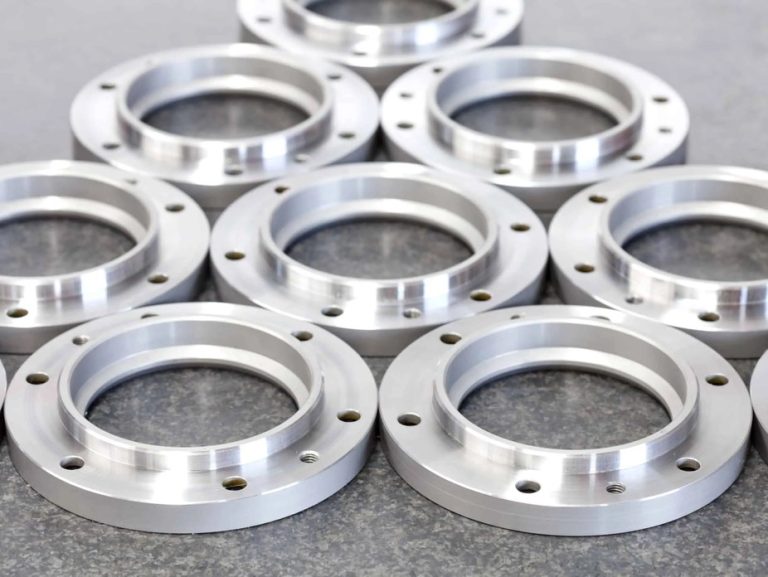 CNC machined aluminum flanges
