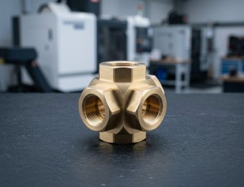 brass machined fitting showing CNC turning material finish