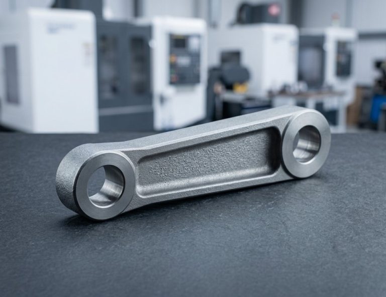 Shot peened surface finish on aerospace machined component
