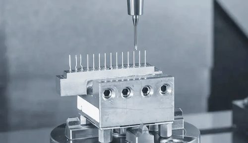 Micro CNC milling cutting tiny precision feature on small part