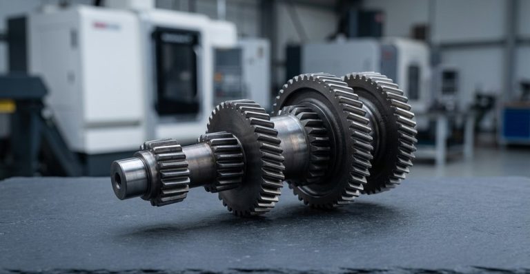 Machined sprocket and gear shaft for mining chain drives