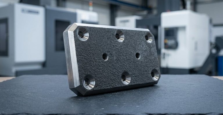 Hardened steel wear plate machined for mining chute liners