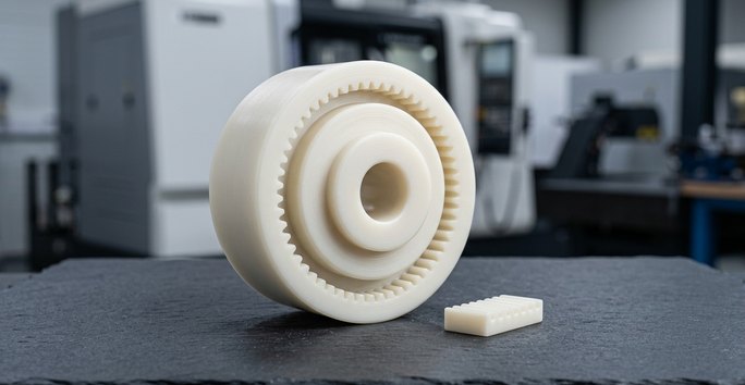 Nylon cam follower gear for robotics automation