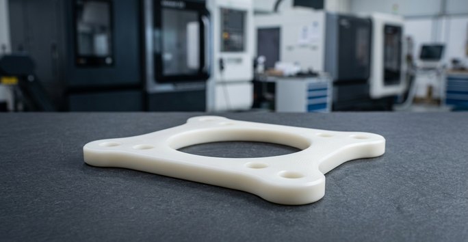 FDA compliant nylon conveyor part for food processing