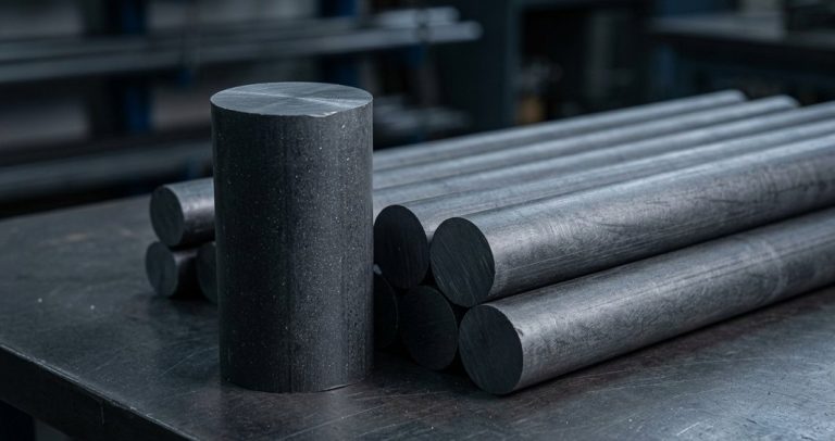 MoS2-filled nylon bar stock for wear parts