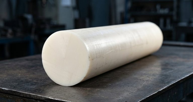 Natural PA6 cast nylon round bar raw stock