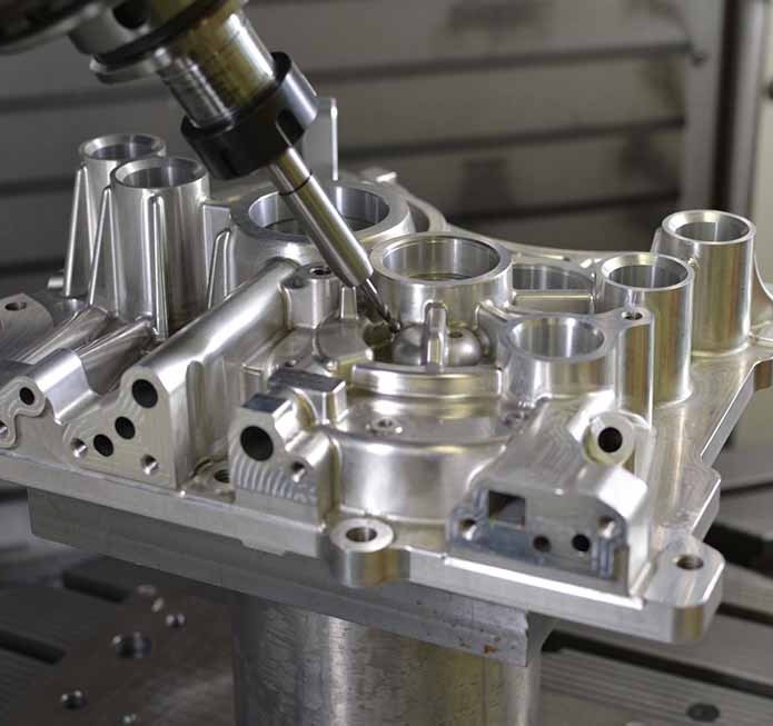 CNC machining of an aluminum housing