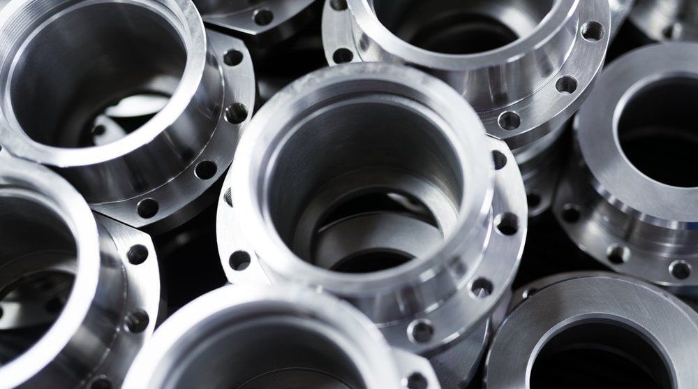 Passivation bath removing free iron from CNC machined stainless housing