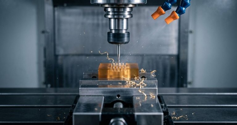 Micro-milling fine slots into Ultem PEI test part
