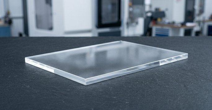 Acrylic light guide panel polished for LED diffuser display