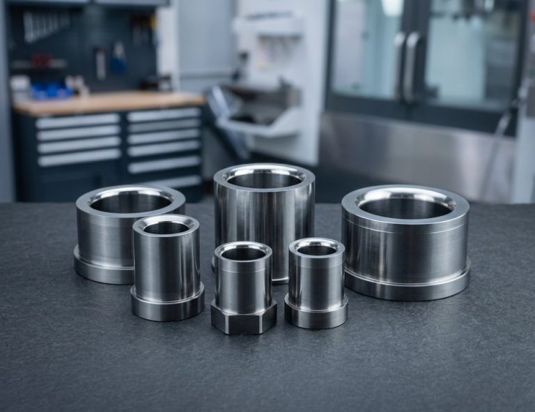 Polished steel bushings with mirror sliding and sealing faces