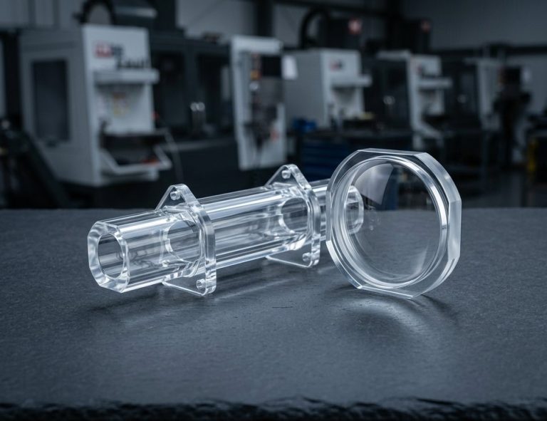Vapor polished acrylic light pipe with optical clarity finish