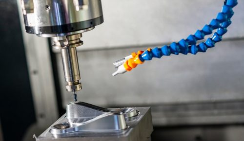 Production CNC machining of a large aluminum housing on 5-axis mill