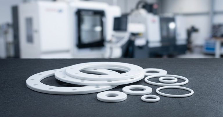 PTFE seals and gaskets machined for process lines