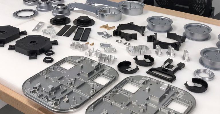 CNC machined metal and plastic parts for robotics applications
