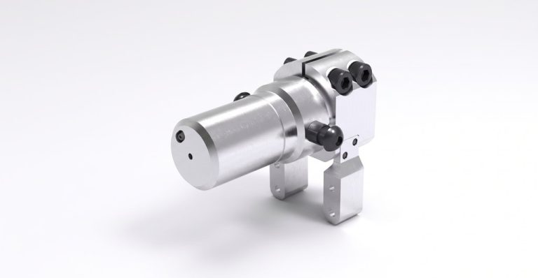 Precision machined aluminum robotic end-effector component