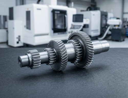 Gear and pinion shaft with integral cut teeth