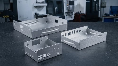 Precision CNC machined aluminum enclosures for custom fabrication services