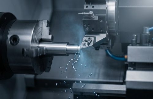 CNC turning operation on 17-4 PH stainless steel rod