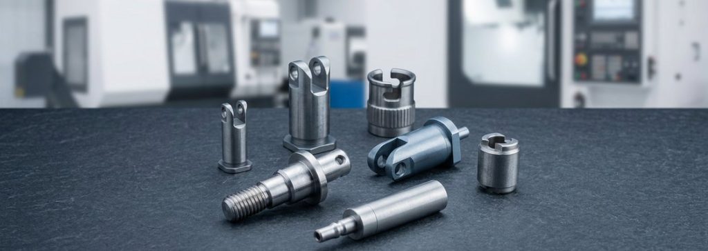 Finished 304 stainless steel components showing machining precision
