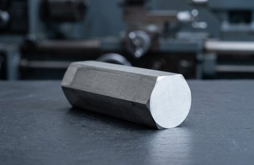 Raw 316 stainless steel hex bar stock for CNC machining
