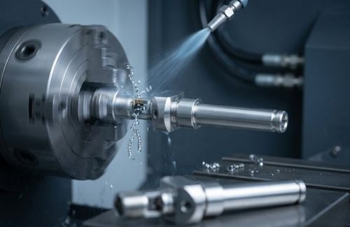 CNC machining stainless steel 416 shaft with hex flange