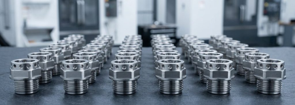 Finished stainless steel 420 precision machined parts lineup
