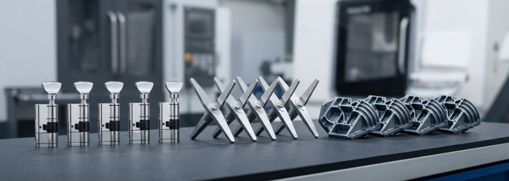 Finished stainless steel 440C precision machined parts lineup