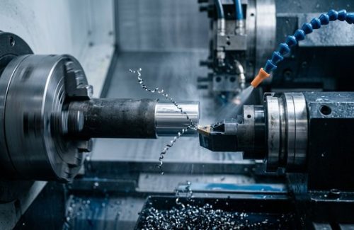 CNC turning operation on stainless steel A286 bar stock
