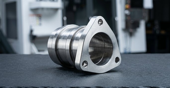 304 stainless steel automotive exhaust fitting machined part