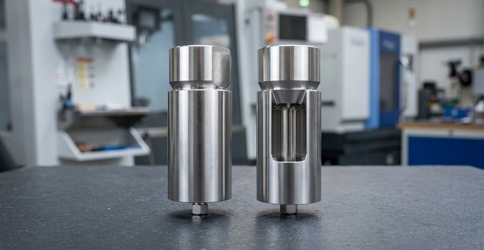 Polished 316L stainless steel medical device components