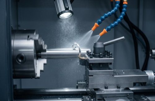 CNC machining Nitronic 60 stainless steel shaft on lathe