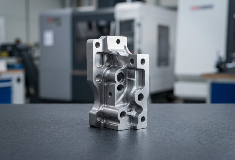 Passivation finish on stainless steel CNC machined block
