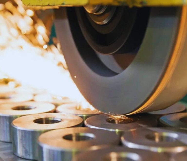 Ground flat stainless steel plate showing precision surface grinding finish