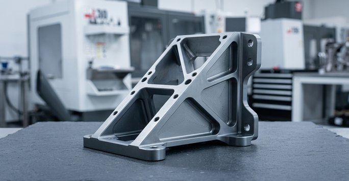 Titanium aerospace structural bracket for cabin support parts