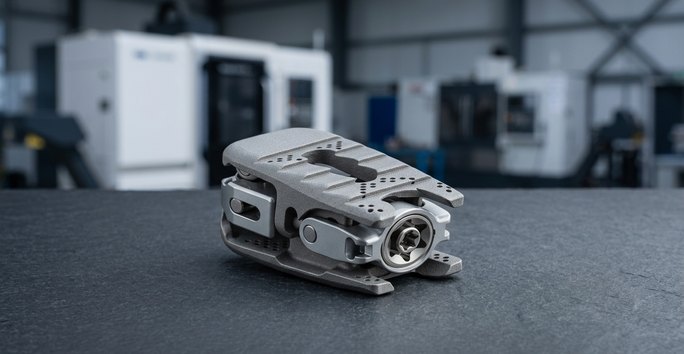 Titanium spinal cage implant machined for medical devices