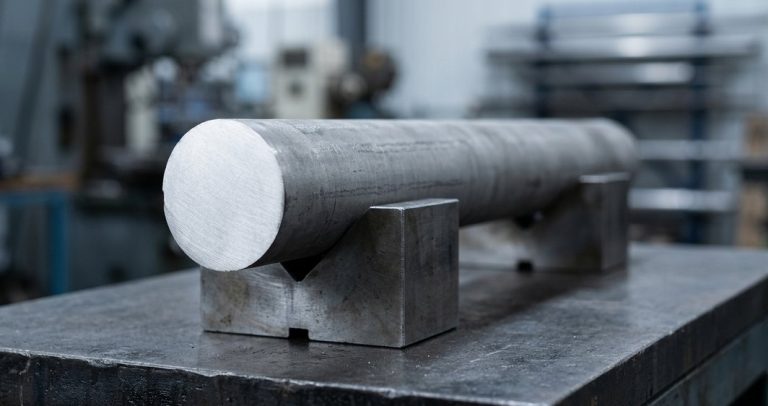 Titanium round bar raw stock ready for CNC machining
