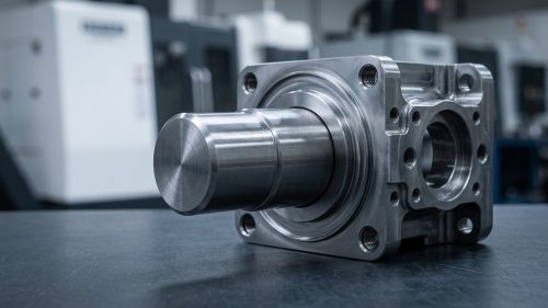 Precision shaft press fit into machined bore showing tight tolerance