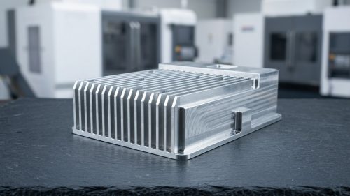 Machined aluminum prototype part illustrating types of prototype