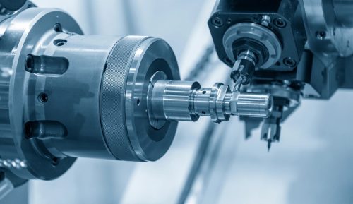 Electropolished stainless steel ultra-high purity fittings and tube ends in close-up