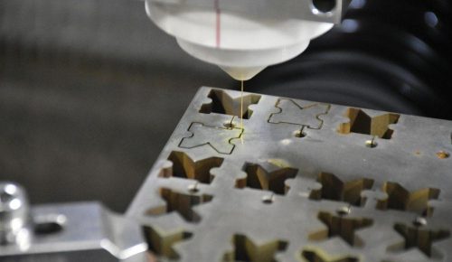 Wire EDM services cutting hardened tool steel with brass wire
