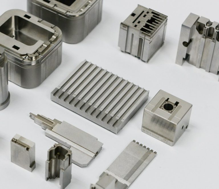 Finished wire EDM machined tool steel punch with sharp corners