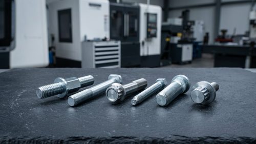 Zinc-plated steel fasteners illustrating zinc density in cnc machined parts