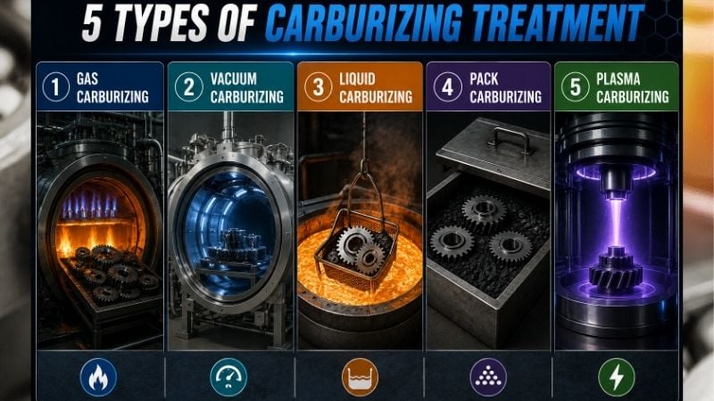 5 Types of Carburizing Treatment