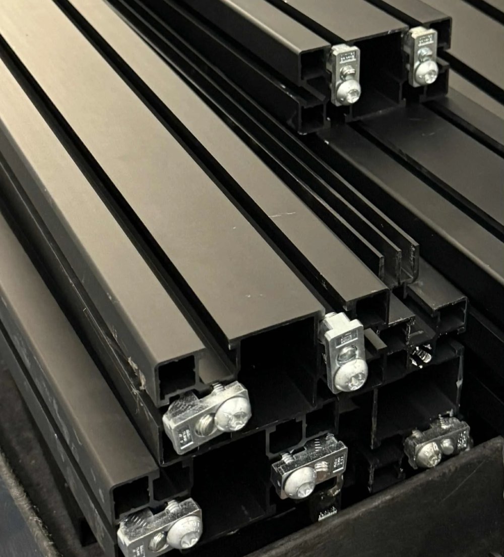 Black Aluminum Extrusion