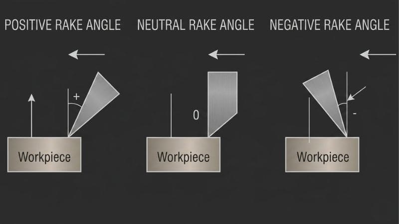 Types of Rake Angle